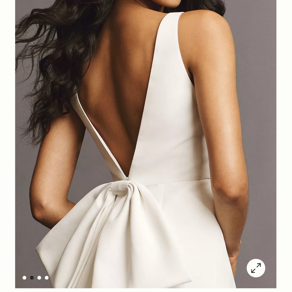 Sachin & Babi Reed Sleeveless Back-Bow Mini Dress, size 2.
